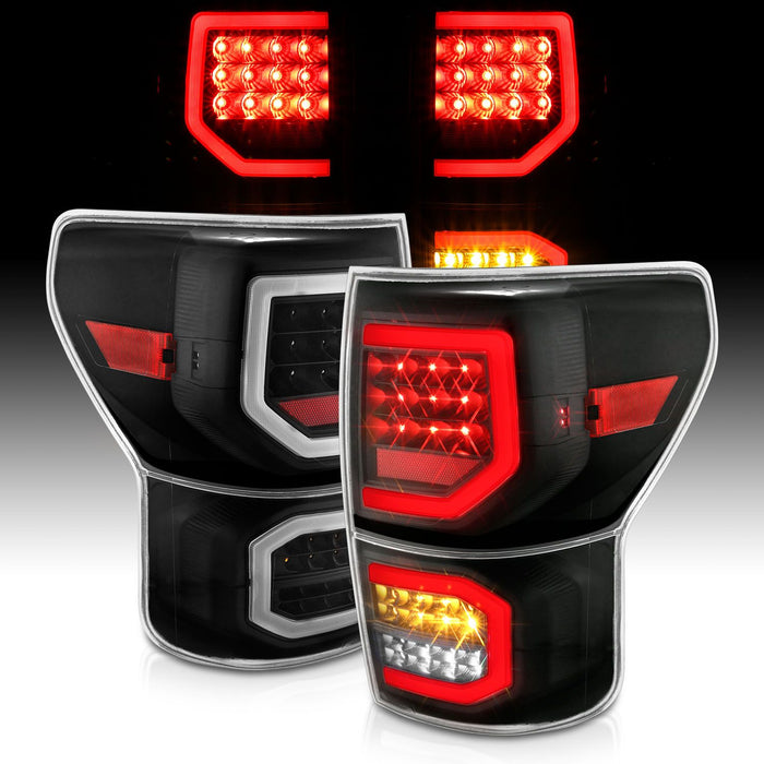 Anzo LED Black Clear Tail Lights For Tundra (2007-2013)