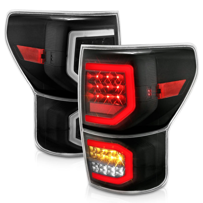 Anzo LED Black Clear Tail Lights For Tundra (2007-2013)