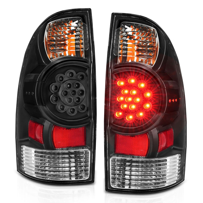 Anzo LED Tail Lights Black For Tacoma (2005-2015)