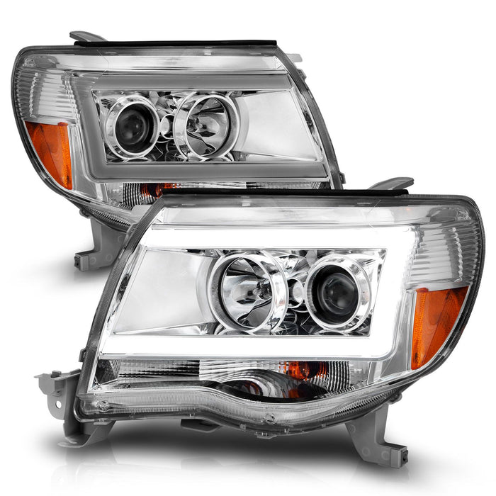 Anzo Projector C Bar Headlights Chrome For Tacoma (2005-2011)