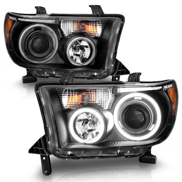 Anzo Projector RX Halo Headlights Black For Tundra (2007-2013)