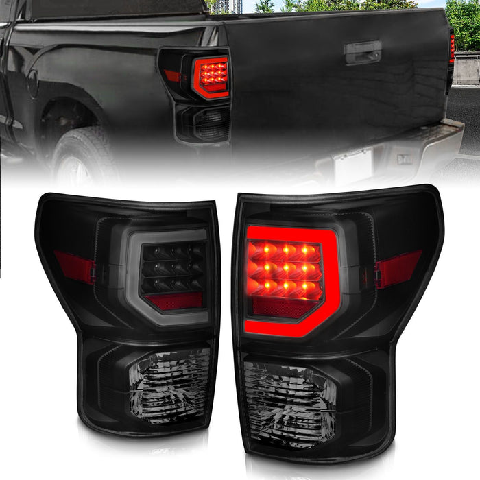 Anzo LED Plank Style Black Smoke Tail Lights For Tundra (2007-2013)