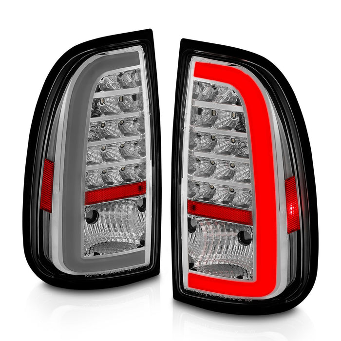 Anzo LED C-Bar Tail Lights Chrome Lens For Tundra (2000-2006)