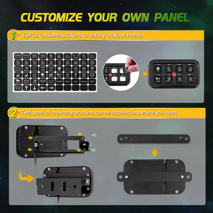 Auxbeam Gang RGB Switch Panel Kit — Overland Depot